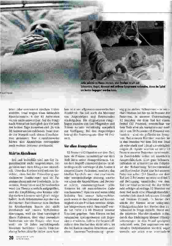 Vorschauseite 4: Die wenigsten sterben allein Sterben und Tod in der Klinik