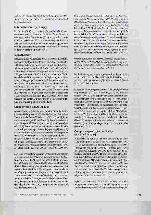 Vorschauseite 4: Berufsbiografische Entwicklungen bei der Betreuung Sterbender