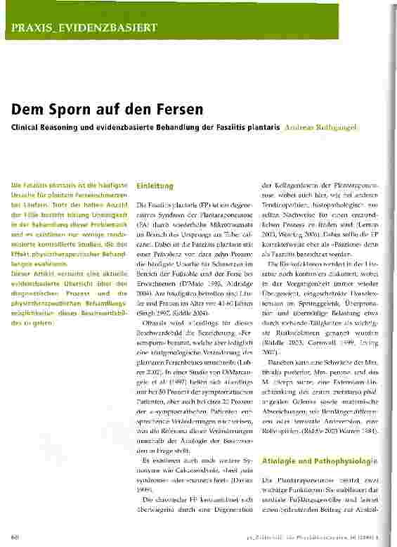 Vorschauseite 1: Dem Sporn auf den Fersen