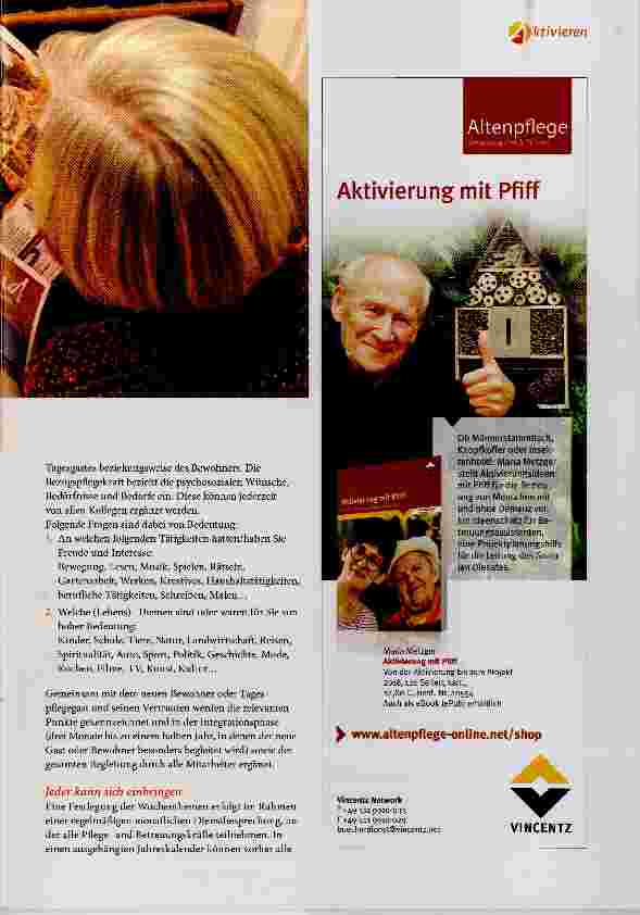 Vorschauseite 4: Das Thema bestimmt den Wochenplan