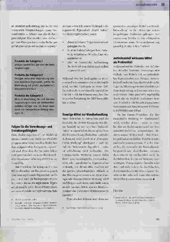 Vorschauseite 2: Aktuelle Entwicklung der Erstattungsfähigkeit