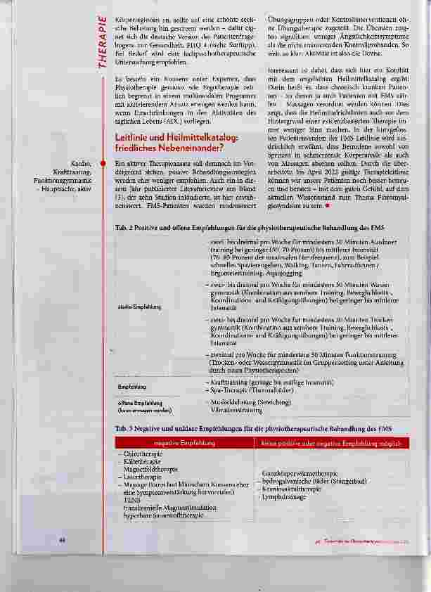 Vorschauseite 3: Update Fibromyalgie: Leitlinie wurde überarbeitet