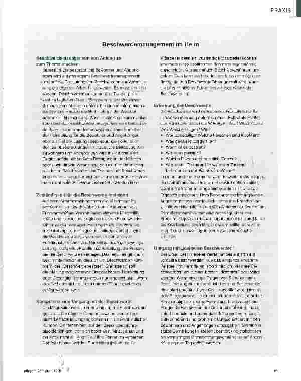 Vorschauseite 3: Die Beschwerde als Chance begreifen