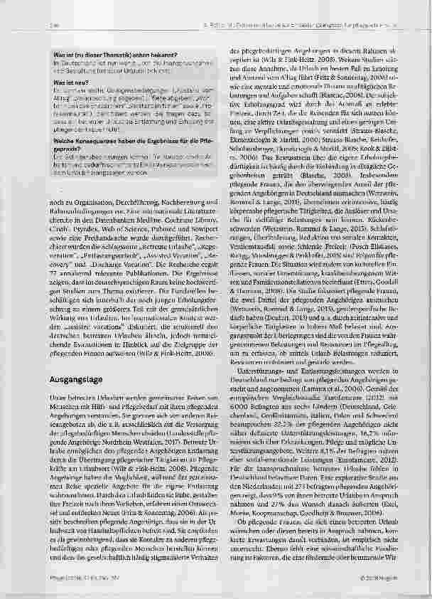 Vorschauseite 2: Betreute Urlaube als Entlastungsangebot am Beispiel von pflegenden Frauen eine qualitative Studie