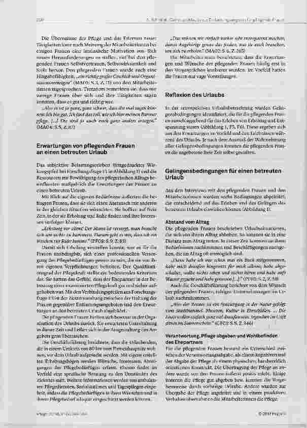 Vorschauseite 6: Betreute Urlaube als Entlastungsangebot am Beispiel von pflegenden Frauen eine qualitative Studie