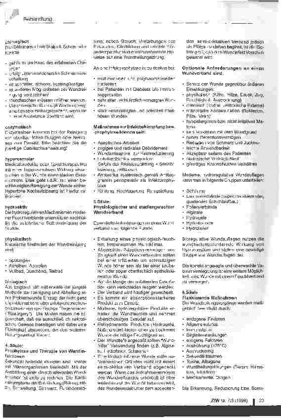 Vorschauseite 2: Die 7 Säulen der konservativen Wundbehandlung