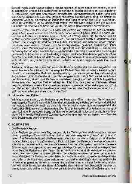 Vorschauseite 3: Beratung und Betreuung von AIDS - Patienten