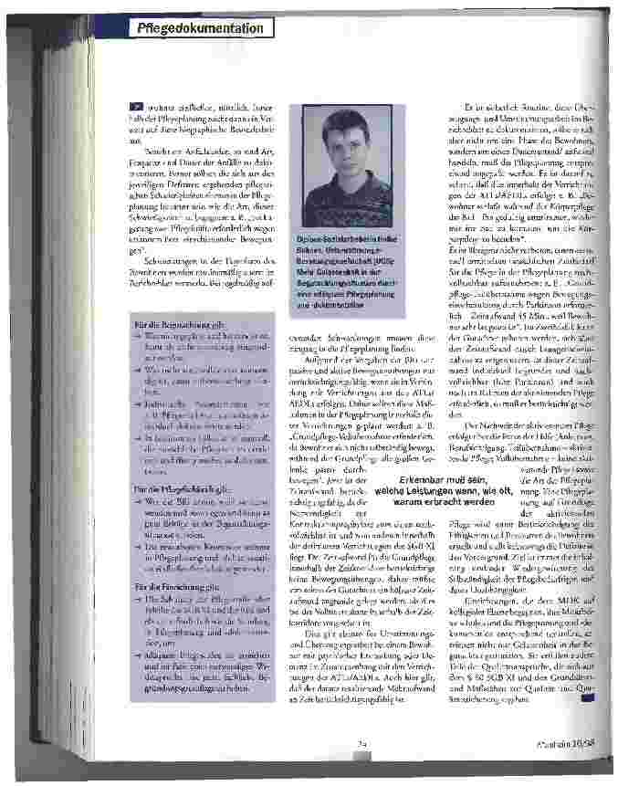 Vorschauseite 3: Im Vorfeld der Begutachtung