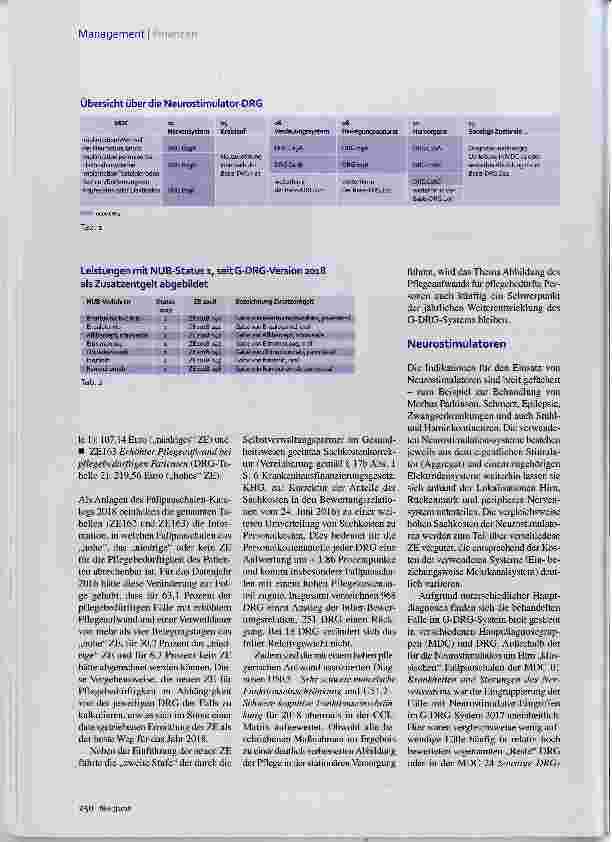 Vorschauseite 3: Umbau des G-DRG-Systems 2018 Aufwendige Pflege