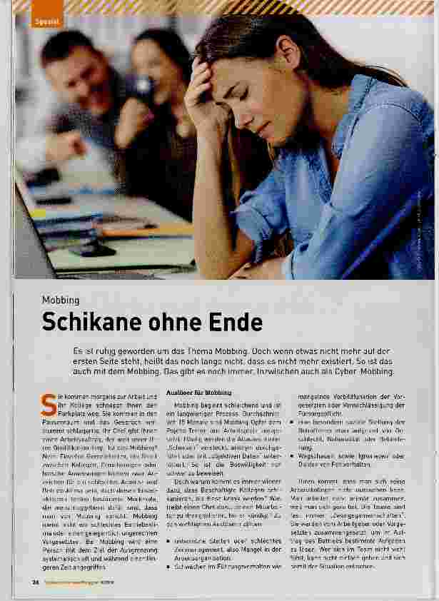 Vorschauseite 1: Schikane ohne Ende