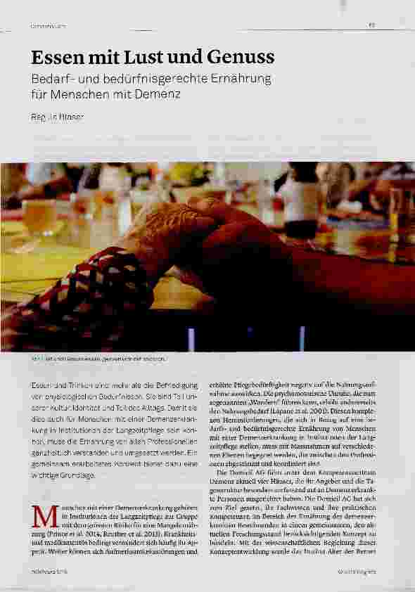 Vorschauseite 1: Essen mit Lust und Genuss