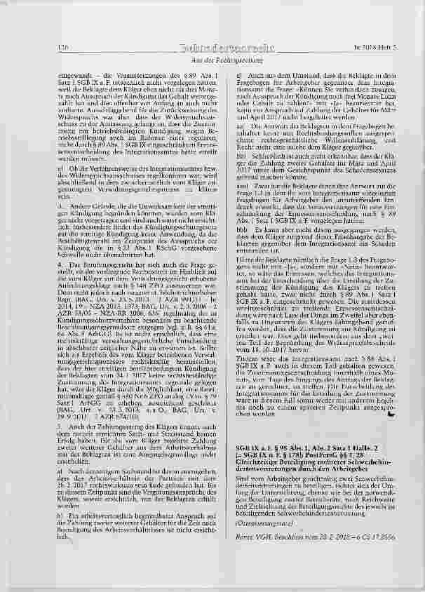 Vorschauseite 1: SGB IX a. F. § 95 Abs. 1, Abs. 2 Satz 1 Halbs. 2 (= SGB IX n.F. § 178); PostPersG §§ 4, 28 Gleichzeitige Beteiligung mehrerer Schwerbehindertenvertretungen durch den Arbeitgeber