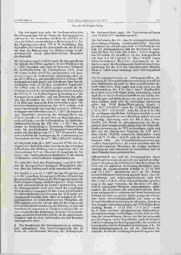 Vorschauseite 2: SGB IX a. F. § 95 Abs. 1, Abs. 2 Satz 1 Halbs. 2 (= SGB IX n.F. § 178); PostPersG §§ 4, 28 Gleichzeitige Beteiligung mehrerer Schwerbehindertenvertretungen durch den Arbeitgeber