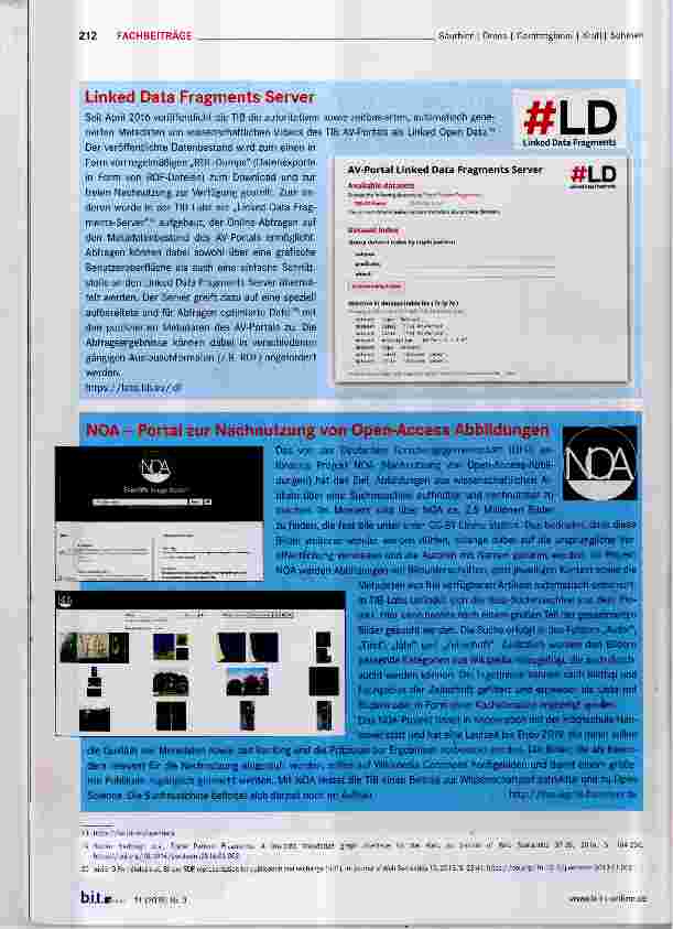 Vorschauseite 6: Die TIB Labs: Eine Plattform für experimentelle digitale Dienstleistungen, Prototypen und Beta- Versionen der Technischen Informationsbibliothek