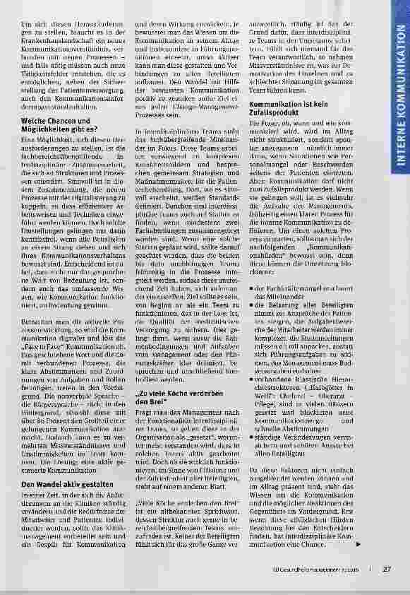 Vorschauseite 2: Erfolgreich kommunizieren in interdisziplinären Teams