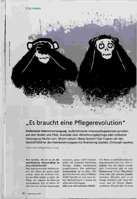 Vorschauseite 1: Es braucht eine Pflegerevolution
