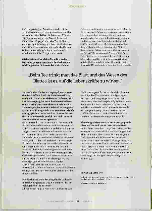 Vorschauseite 3: Tee oder Kaffee? Ein Streitgespräch