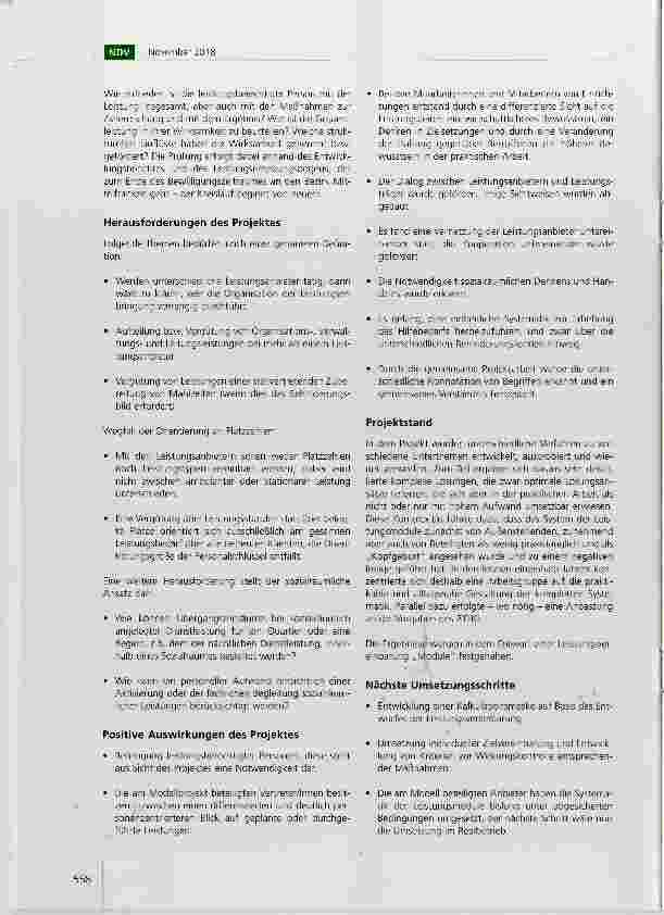 Vorschauseite 6: Leistungsmodule Bausteine eines neuen Leistungsund Vergütungskonzeptes in der Eingliederungshilfe für Menschen mit Behinderung
