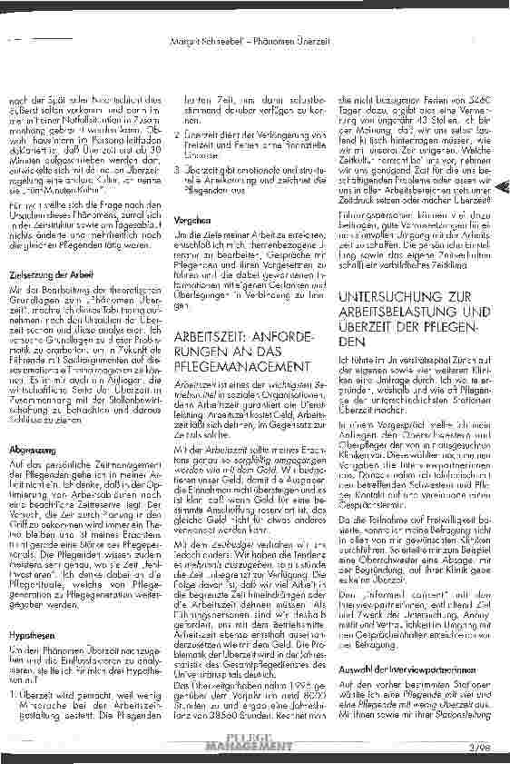Vorschauseite 2: Phänomen Überzeit zur Diskussion von Arbeitszeit und Überstunden