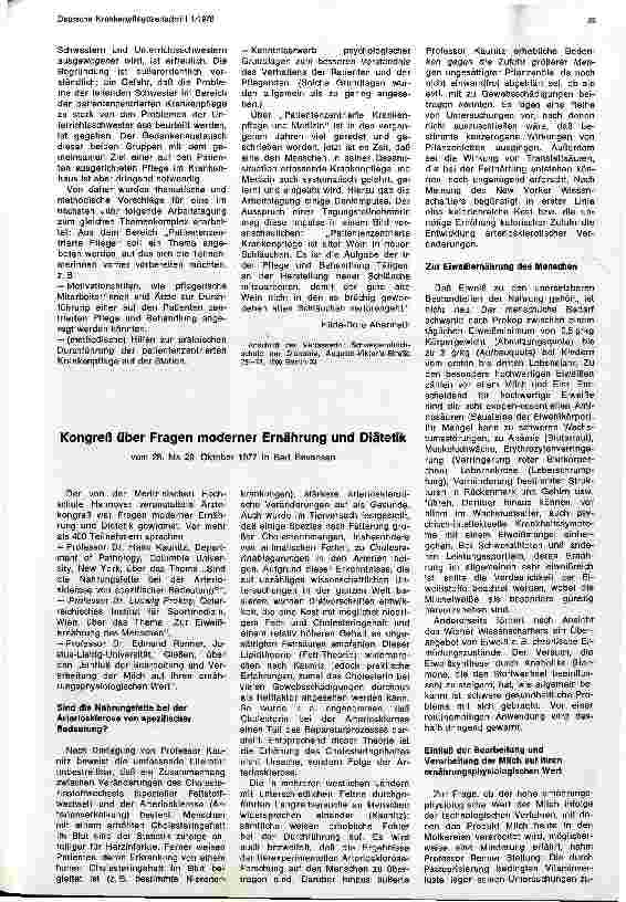 Vorschauseite 2: Arbeitstagung Patientenzentrierte Krankenpflege in der Schwesternhochschule der Diakonie Berlin - ein Experiment