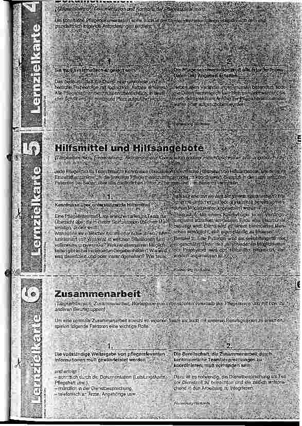 Vorschauseite 4: Neun Lernziele zur Arbeit in der Sozialstation