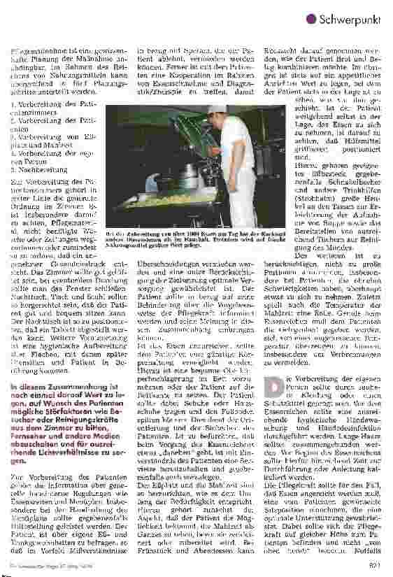 Vorschauseite 5: Esenreichen in der Pflege Projekte aus der Krankenpflegeschule