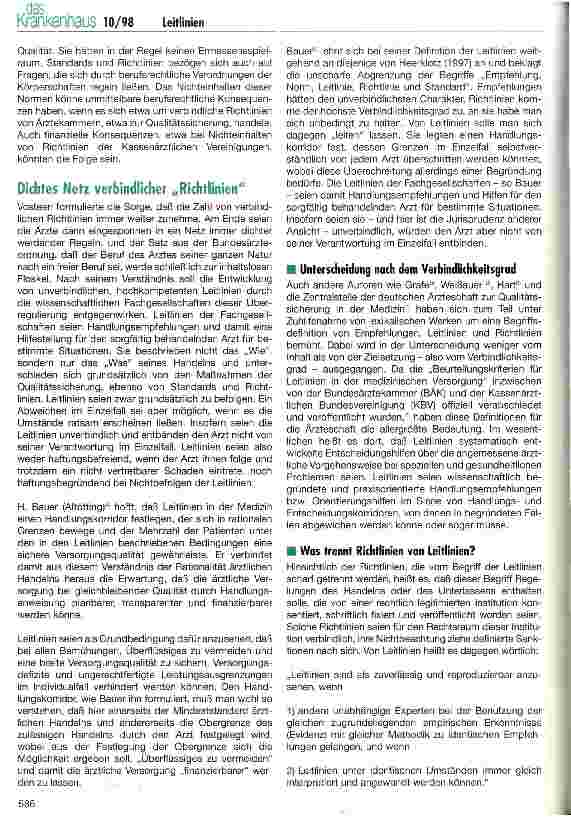 Vorschauseite 2: Leitlinien in der Medizin