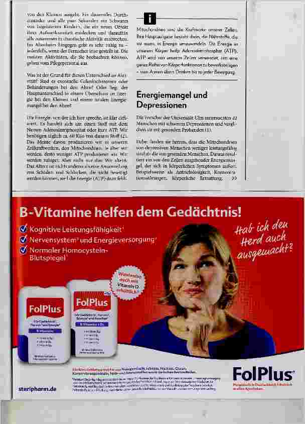 Vorschauseite 2: Sind die Mitochondrien schuld?