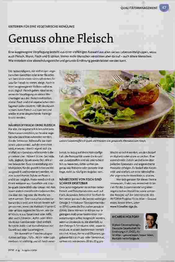 Vorschauseite 1: Genuss ohne Fleisch