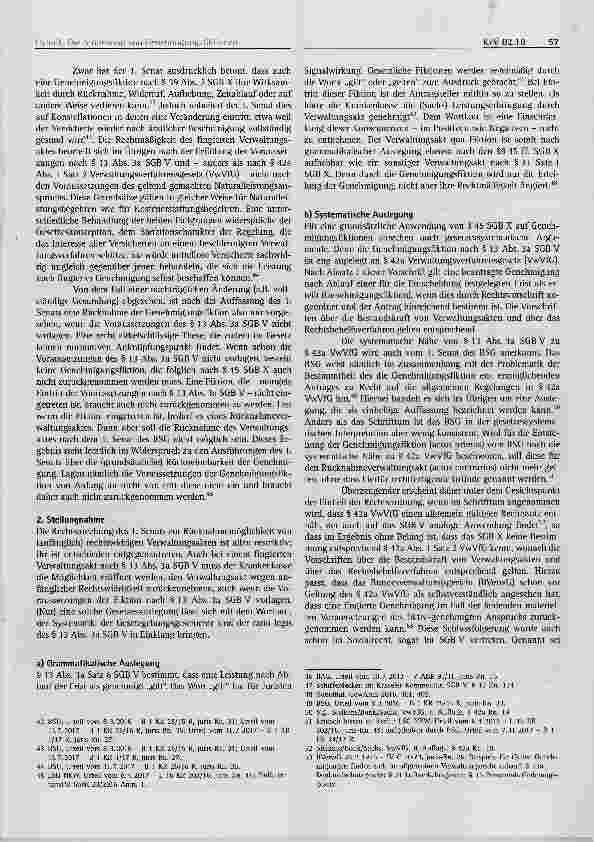 Vorschauseite 5: Die Aufhebung von Genehmigungsfiktionen gemäß § 13 Abs. 3a SGB V nach § 45 SGB X Wie gewonnen, so zerronnen?