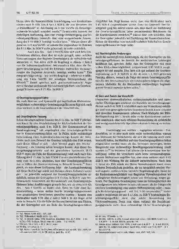 Vorschauseite 6: Die Aufhebung von Genehmigungsfiktionen gemäß § 13 Abs. 3a SGB V nach § 45 SGB X Wie gewonnen, so zerronnen?