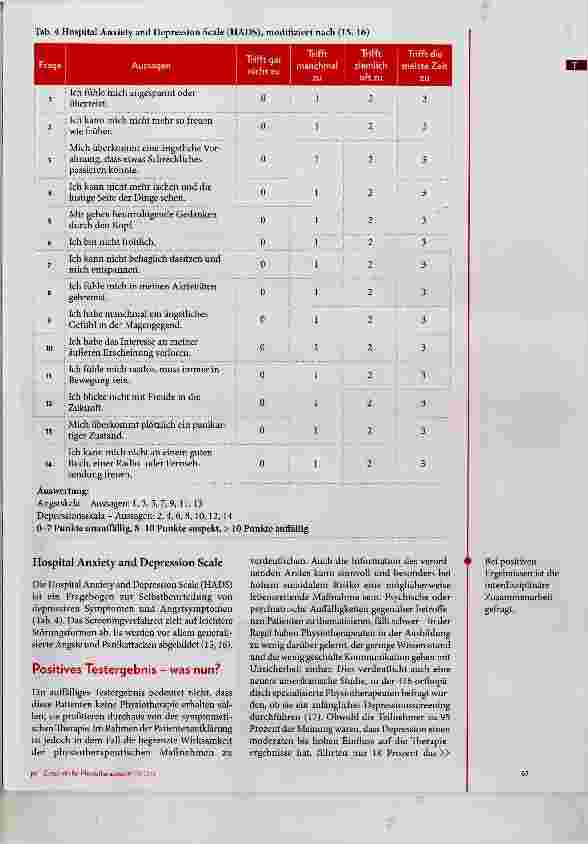 Vorschauseite 5: Screening von Angst und Depression bei Patienten