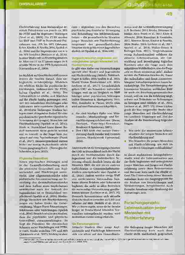 Vorschauseite 3: „Wie geht es Ihnen?“ Ergebnisse einer Triangulationsstudie über junge Menschen mit Fluchterfahrung