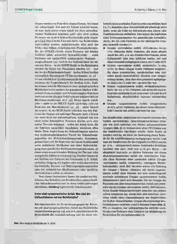 Vorschauseite 4: Fahreignung der Gruppe 1 nach erstem epileptischen Anfall