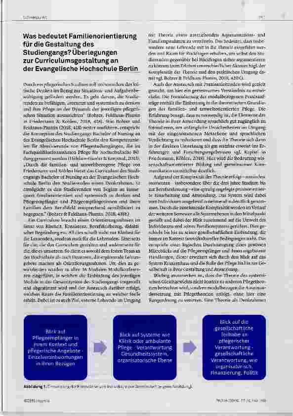 Vorschauseite 3: Familienorientierung in der pflegerischen Grundqualifikation