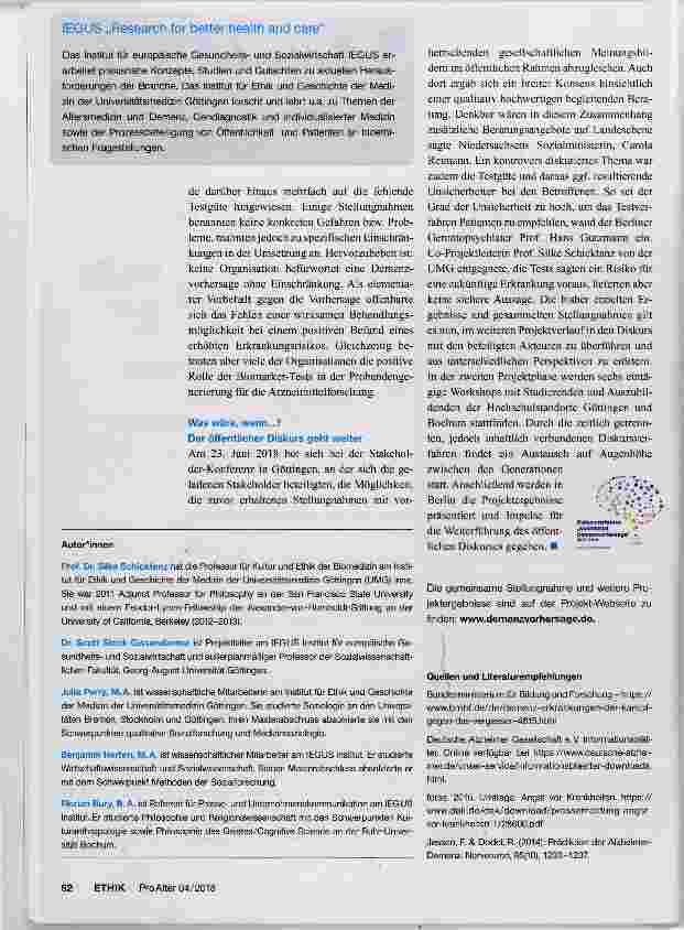 Vorschauseite 3: Wollen wir es wissen?