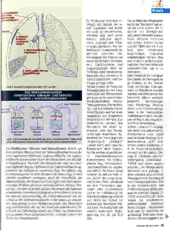 Vorschauseite 2: Thoraxdrainage - Indikation, Ziele, Grundlagen