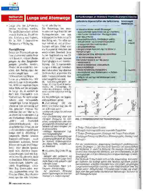 Vorschauseite 3: Thoraxdrainage - Indikation, Ziele, Grundlagen