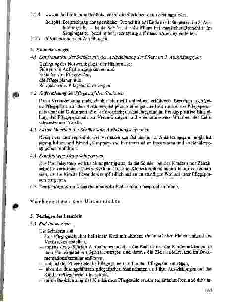 Vorschauseite 3: Gestaltung des Unterrichts im Fach Pflege bei Erkrankungen im Kindesalter // Pflege bei rheumatischen Fieber