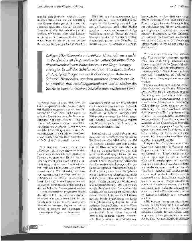 Vorschauseite 6: Lernsoftware in der Pflegeausbildung