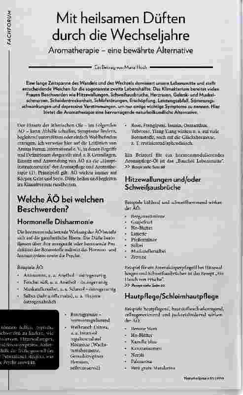 Vorschauseite 1: Mit heilsamen Düften durch die Wechseljahre
