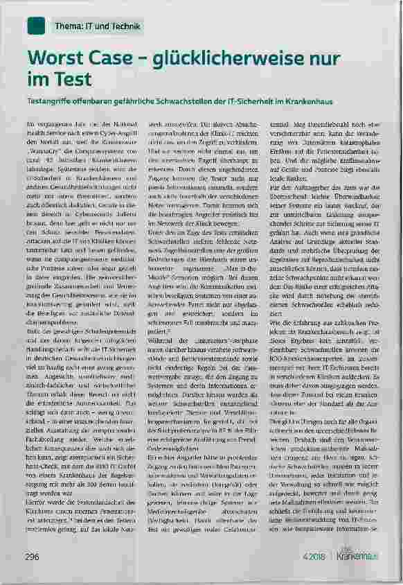 Vorschauseite 1: Worst Case - glücklicherweise nur im Test