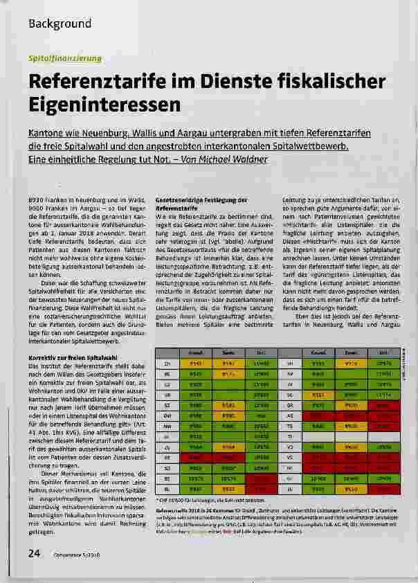 Vorschauseite 1: Referenztarife im Dienste fiskaiischer Eigeninteressen