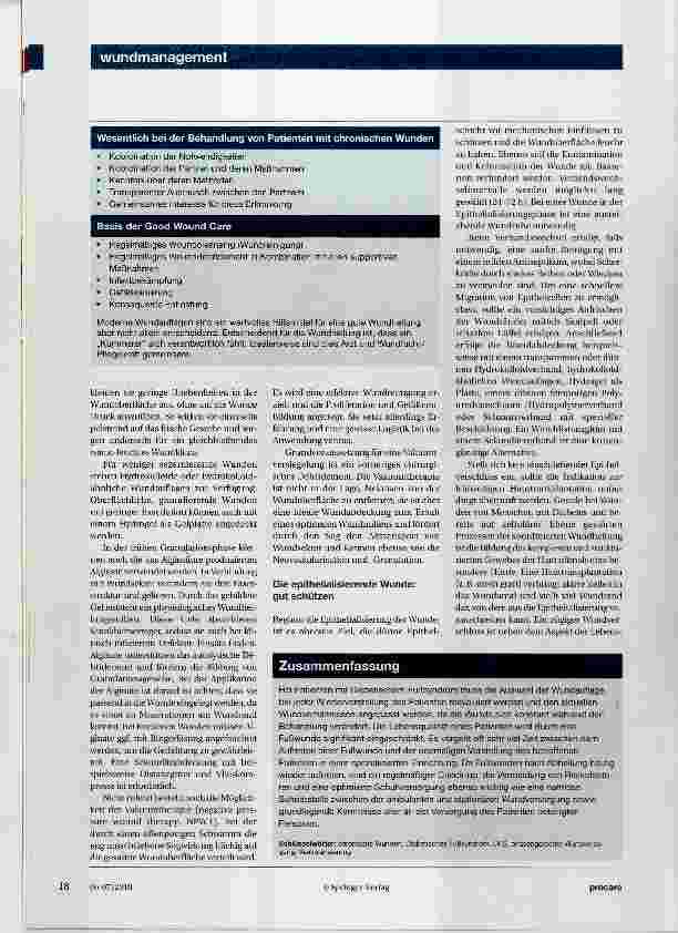 Vorschauseite 3: Wundversorgung beim diabetischen Fußsyndrom