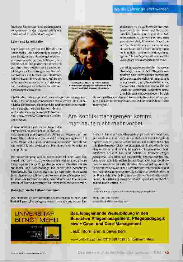 Vorschauseite 2: Pflege goes Wissenschaft