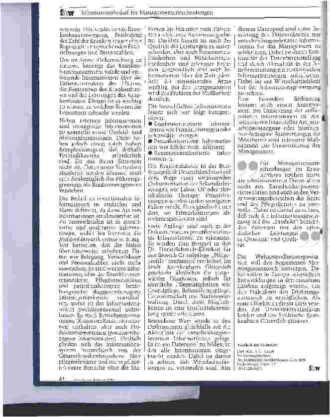 Vorschauseite 2: Informationsbedarf für Managemententscheidungen Arbeitstagung der Weltgesundheitsorganisation (WHO)