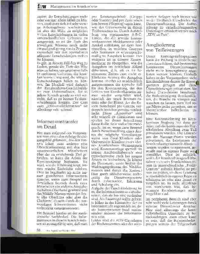 Vorschauseite 2: Die Führung des Krankenhauses als Wirtschaftsbetrieb Teil II