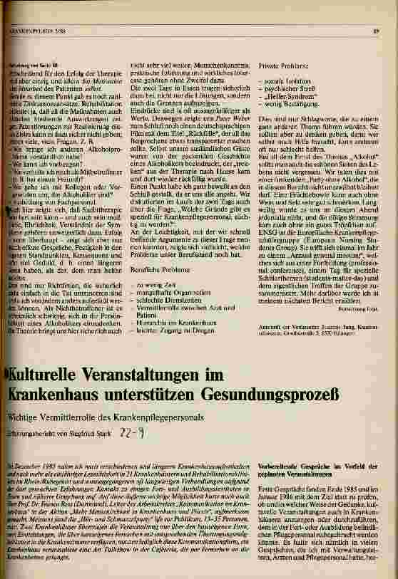 Vorschauseite 2: Jahrestreffen der Europäischen Krankenpflegeschülervereinigung (ENSG) in Essen