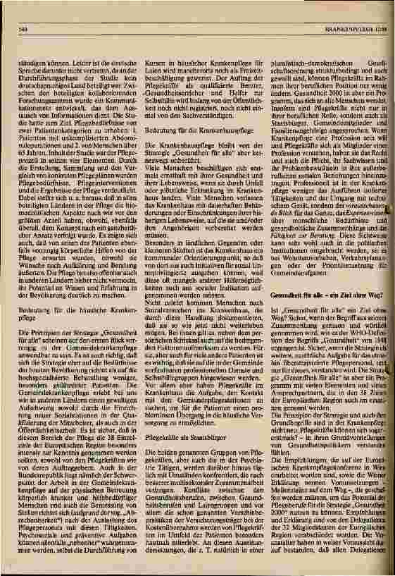 Vorschauseite 3: Die Strategie Gesundheit 2000 Werdegang der Strategie Gesundheit 2000
