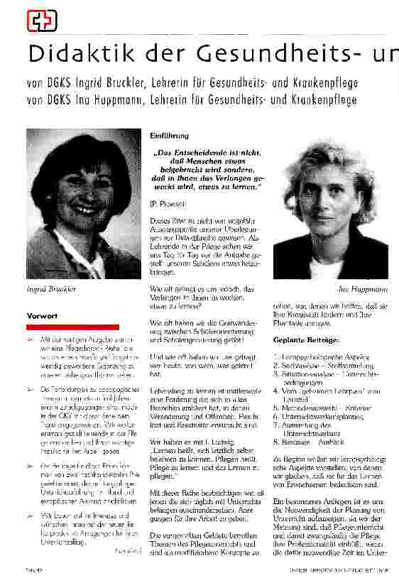 Vorschauseite 1: Didaktik der Gesundheitsud Krankenpfllege